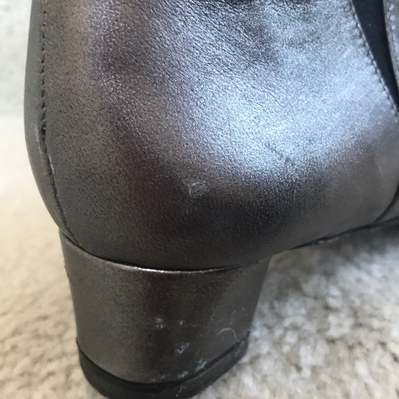 Robert Clergerie Silver Metallic Ankle Boots - Picture 14 of 16